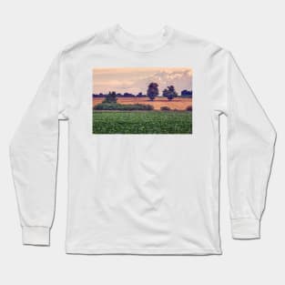 Two Trees In Wheat Field 7 Long Sleeve T-Shirt